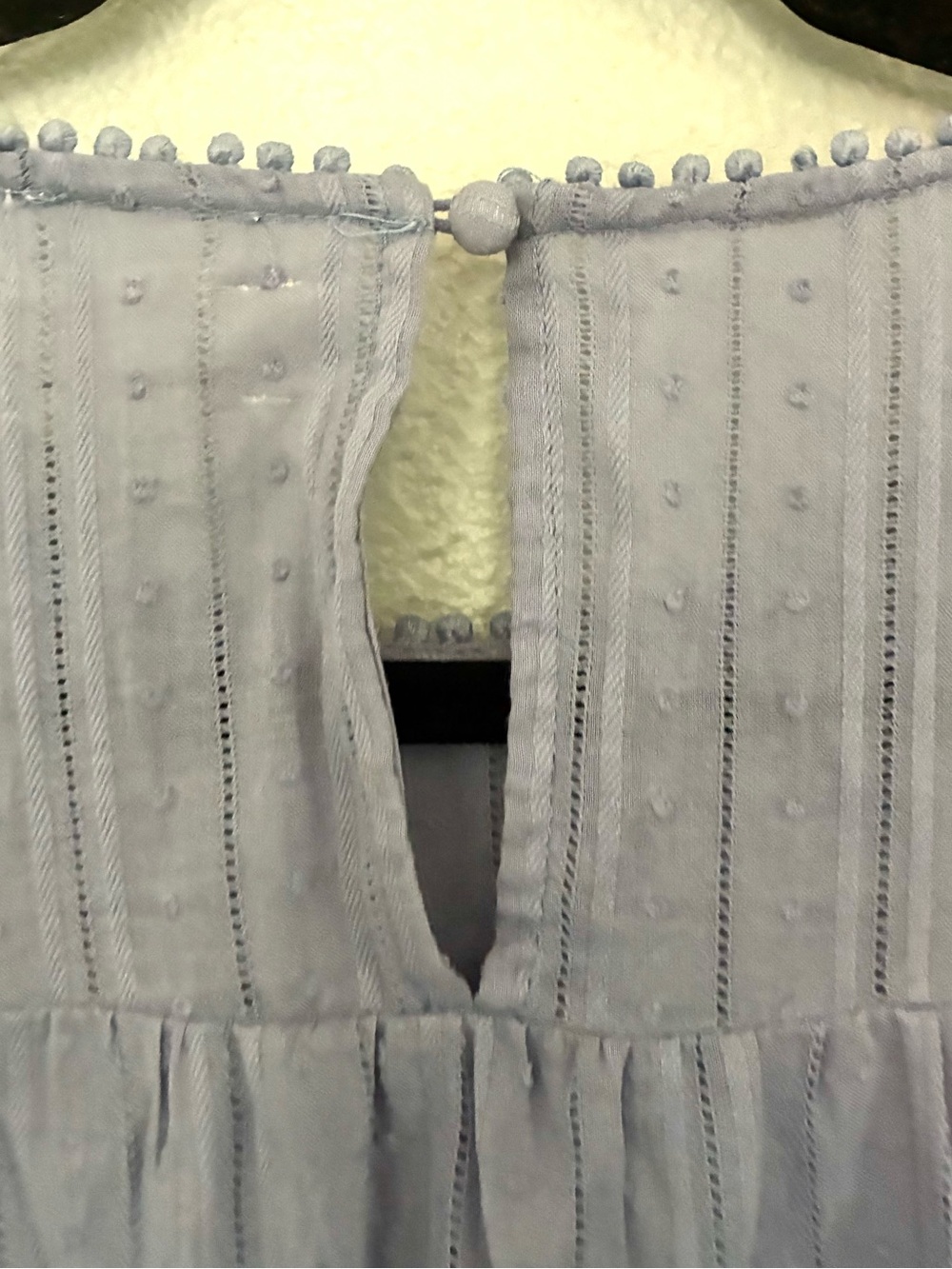 Urban Outfitters Blue Tiered Babydoll Dress Size Small Cotton Sleeveless - Picture 5 of 6